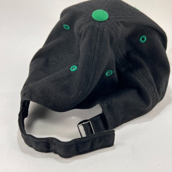 John Deere Strap Back Cap Hat Black Baseball Spell Out Tractor Farming Logo Mens - Picture 13 of 13